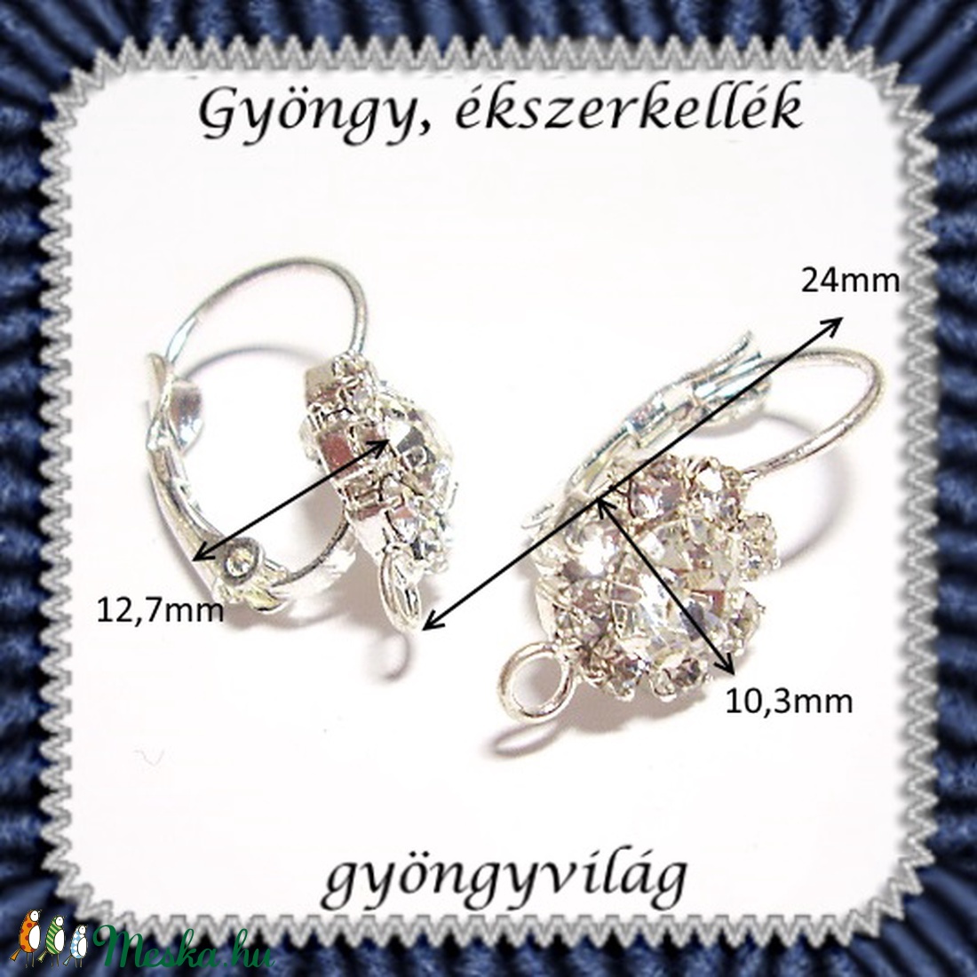 Biztonsági kapccsos fülbevaló alap 1 pár BFK-K04e - kellékek & szerszámok - gyöngyfűzés kellékek - egyéb alkatrész - Meska.hu Biztonsági kapccsos fülbevaló alap 1 pár BFK-K04e - kellékek & szerszámok - gyöngyfűzés kellékek - egyéb alkatrész - Meska.hu