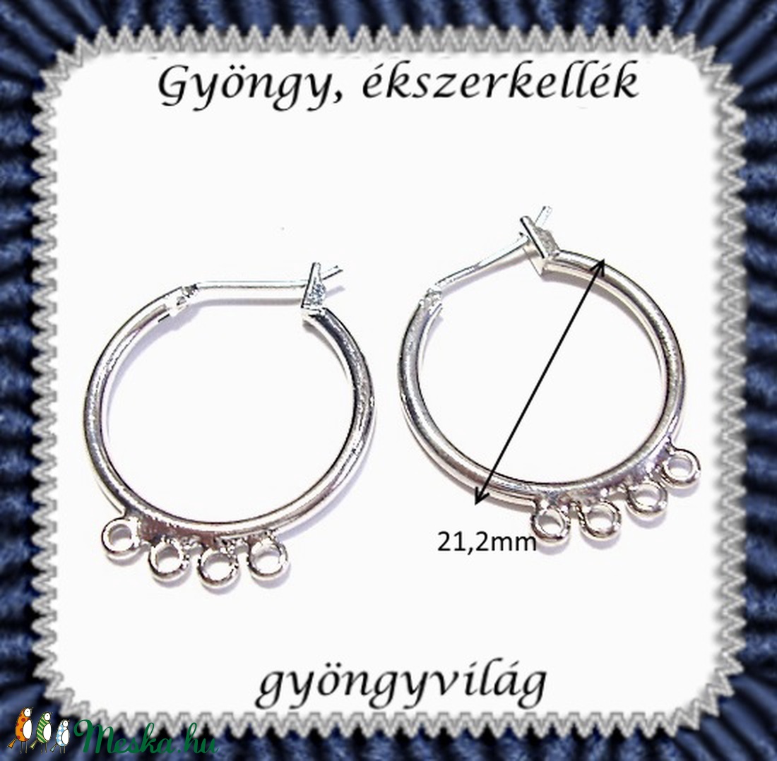 Biztonsági kapccsos fülbevaló alap 2 pár BFK-K07E - gyöngy, ékszerkellék - egyéb alkatrész - Meska.hu Biztonsági kapccsos fülbevaló alap 2 pár BFK-K07E - gyöngy, ékszerkellék - egyéb alkatrész - Meska.hu