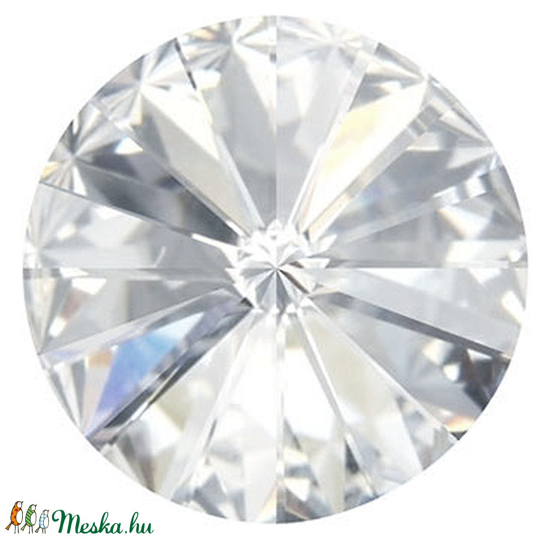 Swarovski kristály medál: SWM rivoli (1122) 18mm - kellékek & szerszámok - gyöngyfűzés kellékek - swarovski kristályok - Meska.hu
