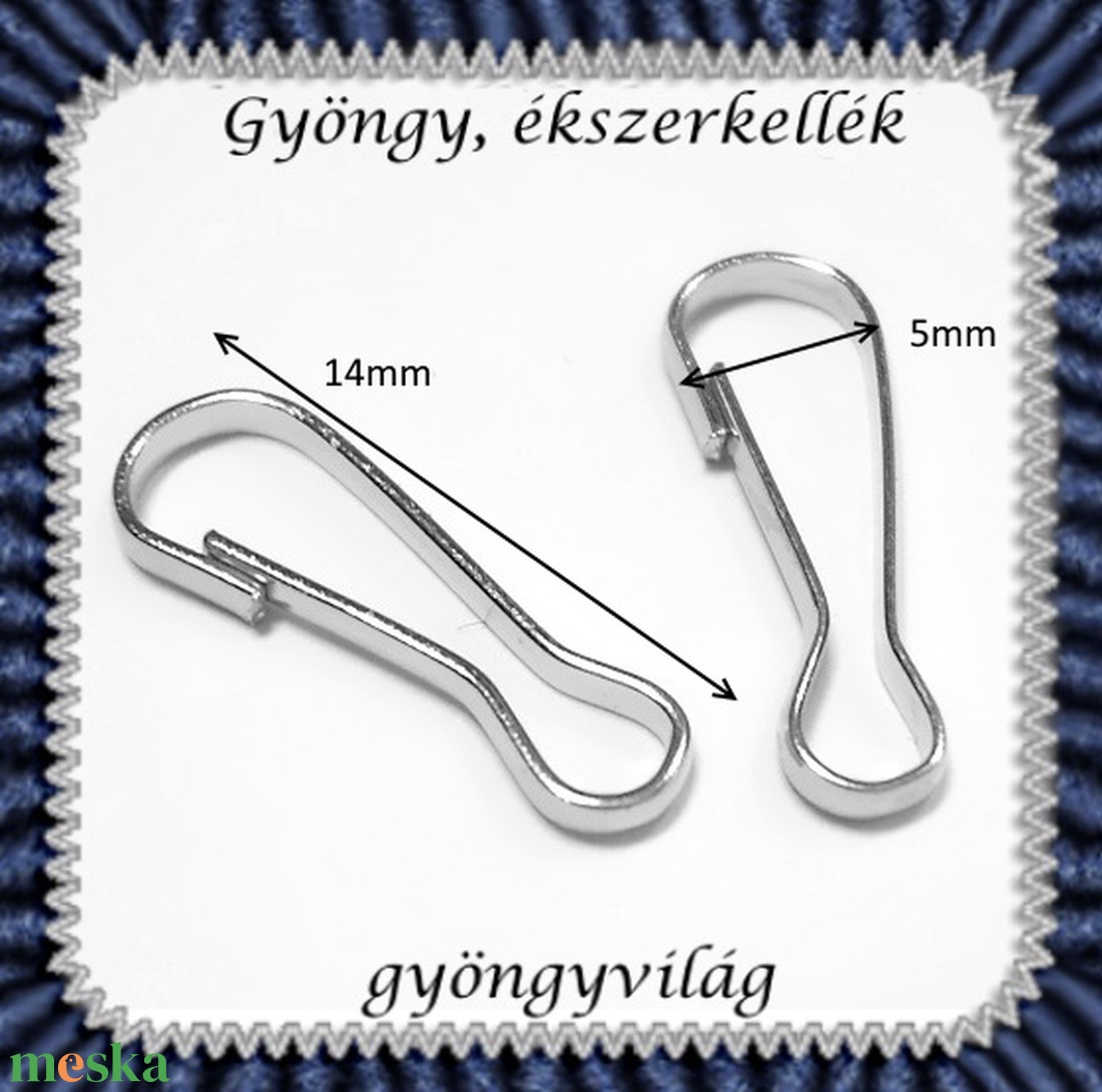 Ékszerkellék: lánckapocs BLK-1S-02 karabiner 20 db - kellékek & szerszámok - gyöngyfűzés kellékek - egyéb alkatrész - Meska.hu Ékszerkellék: lánckapocs BLK-1S-02 karabiner 20 db - kellékek & szerszámok - gyöngyfűzés kellékek - egyéb alkatrész - Meska.hu