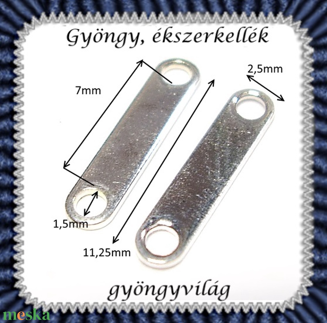 Ékszerkellék: köztes / díszítőelem / gyöngy BKÖ 2S 01 15db/csomag - kellékek & szerszámok - gyöngyfűzés kellékek - fém köztesek - Meska.hu Ékszerkellék: köztes / díszítőelem / gyöngy BKÖ 2S 01 15db/csomag - kellékek & szerszámok - gyöngyfűzés kellékek - fém köztesek - Meska.hu