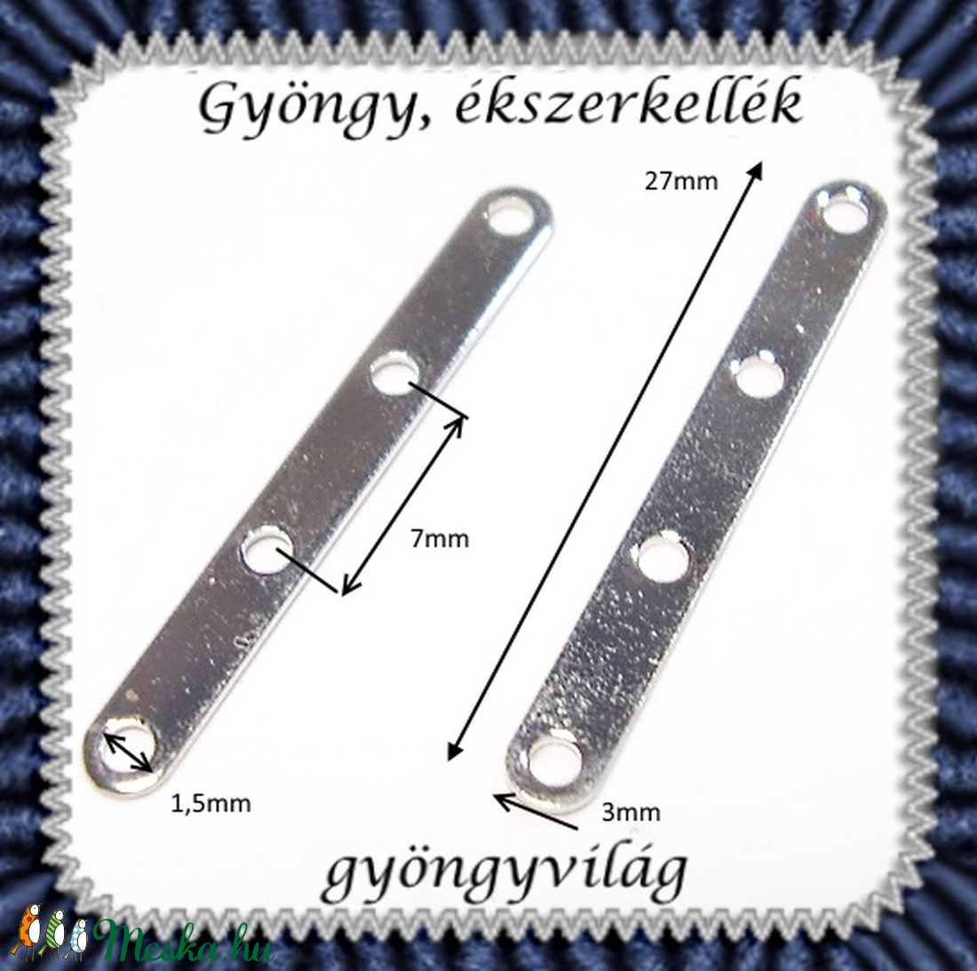 Ékszerkellék: köztes / díszítőelem / gyöngy BKÖ 4S 01e 20db/csomag - kellékek & szerszámok - gyöngyfűzés kellékek - fém köztesek - Meska.hu Ékszerkellék: köztes / díszítőelem / gyöngy BKÖ 4S 01e 20db/csomag - kellékek & szerszámok - gyöngyfűzés kellékek - fém köztesek - Meska.hu