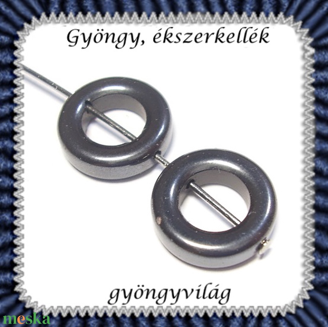 Ékszerkellék: köztes / díszítőelem / gyöngy BKÖ 1S 02 10db/csomag hematit - kellékek & szerszámok - gyöngyfűzés kellékek - fém köztesek - Meska.hu Ékszerkellék: köztes / díszítőelem / gyöngy BKÖ 1S 02 10db/csomag hematit - kellékek & szerszámok - gyöngyfűzés kellékek - fém köztesek - Meska.hu