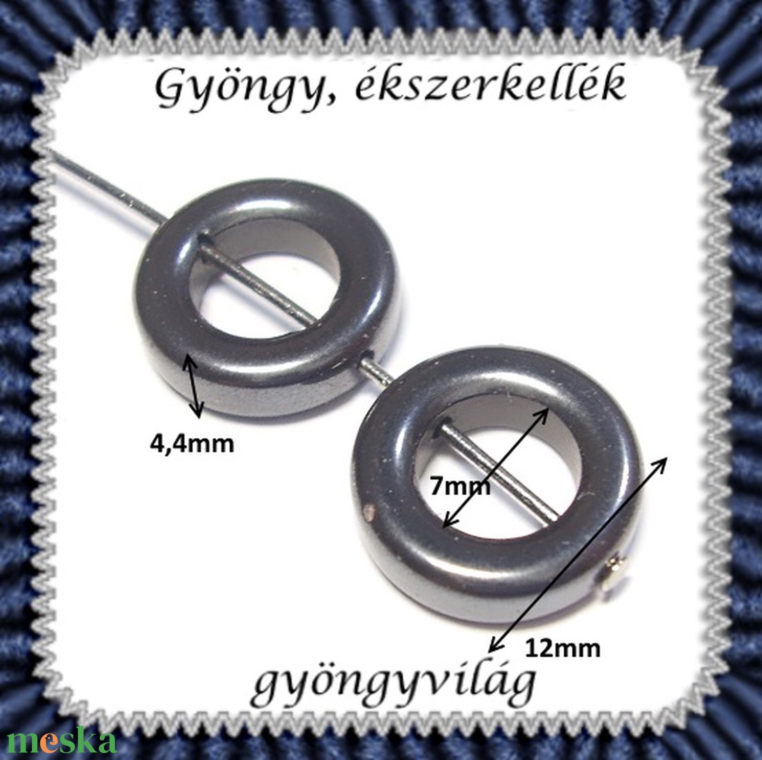 Ékszerkellék: köztes / díszítőelem / gyöngy BKÖ 1S 02 10db/csomag hematit - kellékek & szerszámok - gyöngyfűzés kellékek - fém köztesek - Meska.hu Ékszerkellék: köztes / díszítőelem / gyöngy BKÖ 1S 02 10db/csomag hematit - kellékek & szerszámok - gyöngyfűzés kellékek - fém köztesek - Meska.hu
