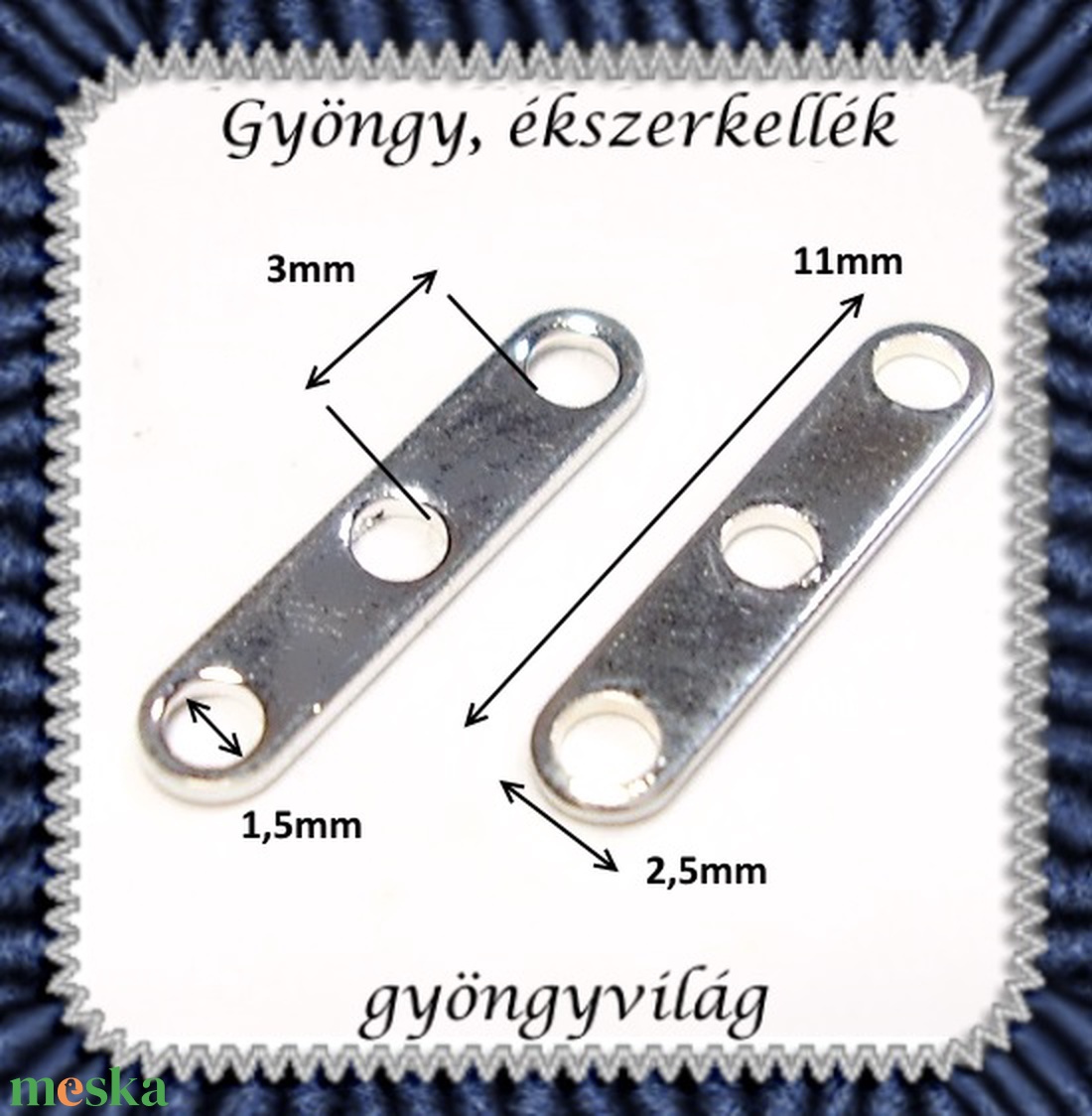 Ékszerkellék: köztes / díszítőelem / gyöngy BKÖ 3S 01 20db/csomag - kellékek & szerszámok - gyöngyfűzés kellékek - fém köztesek - Meska.hu Ékszerkellék: köztes / díszítőelem / gyöngy BKÖ 3S 01 20db/csomag - kellékek & szerszámok - gyöngyfűzés kellékek - fém köztesek - Meska.hu