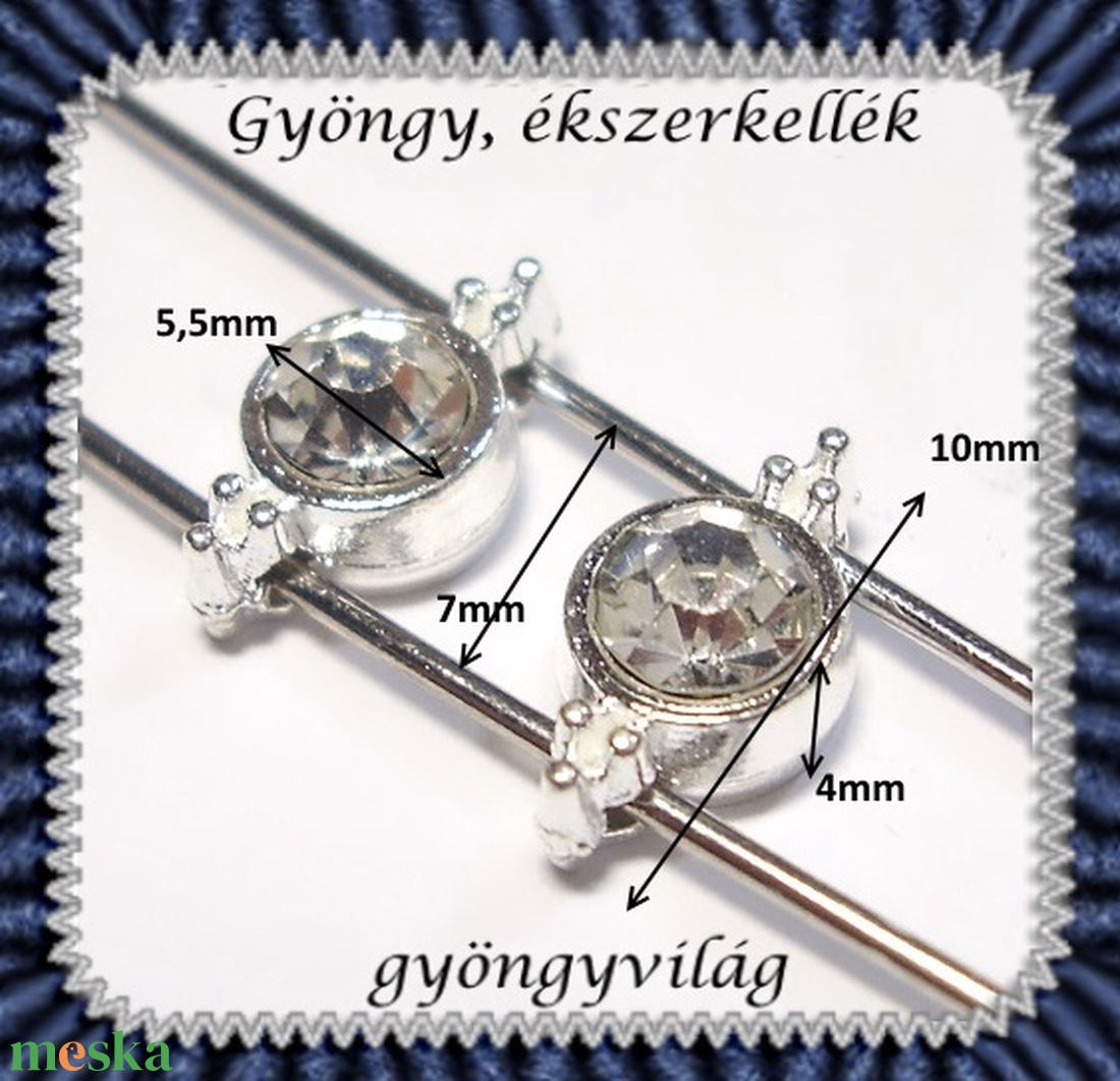Ékszerkellék: köztes / díszítőelem / gyöngy BKÖ 2S 02 10db/csomag - kellékek & szerszámok - gyöngyfűzés kellékek - fém köztesek - Meska.hu Ékszerkellék: köztes / díszítőelem / gyöngy BKÖ 2S 02 10db/csomag - kellékek & szerszámok - gyöngyfűzés kellékek - fém köztesek - Meska.hu