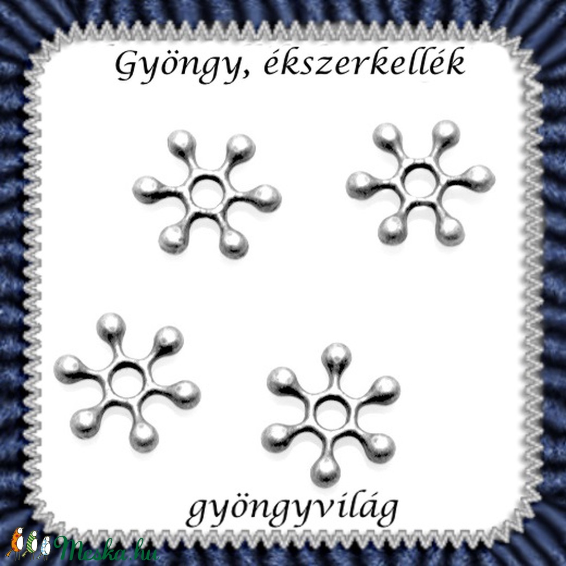 Ékszerkellék: köztes / díszítőelem / gyöngy BKÖ 1S 04-7e 20db/csomag - kellékek & szerszámok - gyöngyfűzés kellékek - fém köztesek - Meska.hu Ékszerkellék: köztes / díszítőelem / gyöngy BKÖ 1S 04-7e 20db/csomag - kellékek & szerszámok - gyöngyfűzés kellékek - fém köztesek - Meska.hu