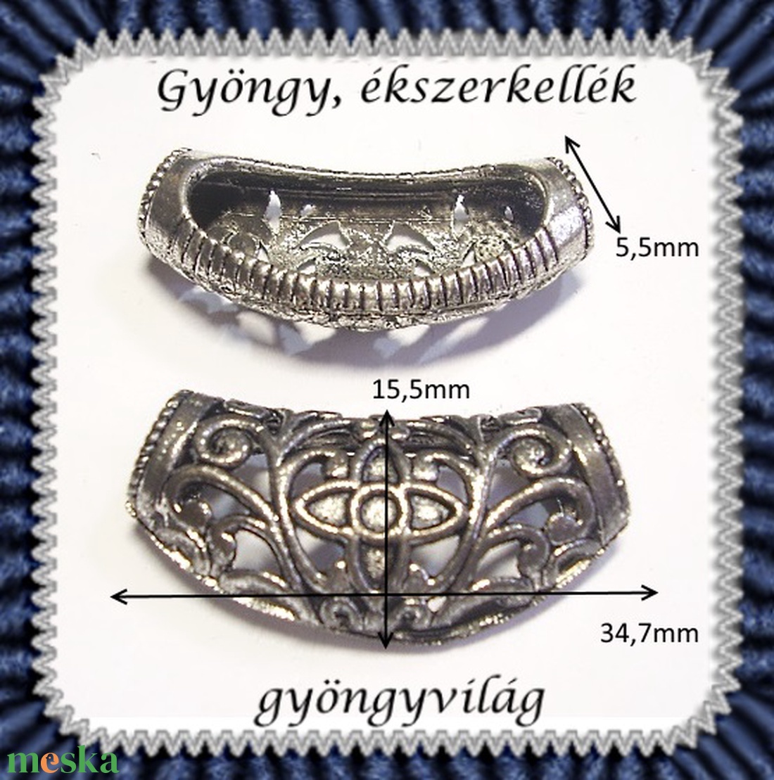 Ékszerkellék: köztes / díszítőelem / gyöngy BKÖ 1S 10 1db/csomag - gyöngy, ékszerkellék - egyéb alkatrész - Meska.hu Ékszerkellék: köztes / díszítőelem / gyöngy BKÖ 1S 10 1db/csomag - gyöngy, ékszerkellék - egyéb alkatrész - Meska.hu