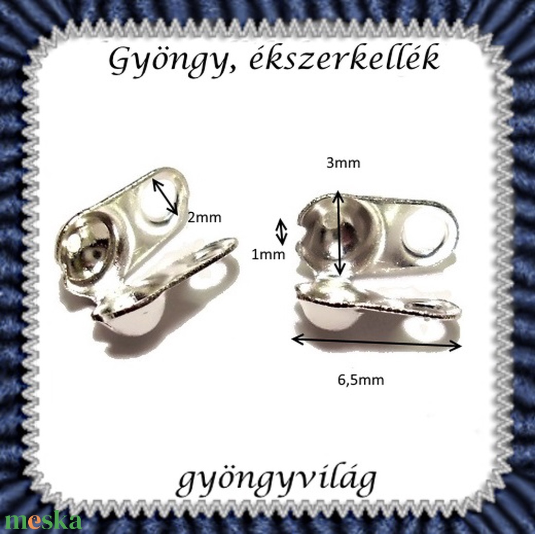 Csomótakaró BCST 03 15pár(30db) /csomag - gyöngy, ékszerkellék - egyéb alkatrész - Meska.hu Csomótakaró BCST 03 15pár(30db) /csomag - gyöngy, ékszerkellék - egyéb alkatrész - Meska.hu