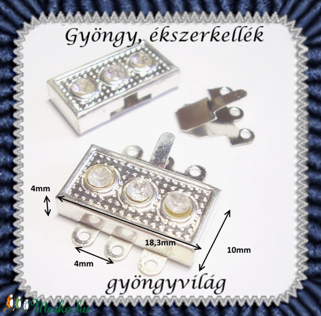 Ékszerkellék: lánckapocs BLK-3S-02 - gyöngy, ékszerkellék - egyéb alkatrész - Meska.hu Ékszerkellék: lánckapocs BLK-3S-02 - gyöngy, ékszerkellék - egyéb alkatrész - Meska.hu