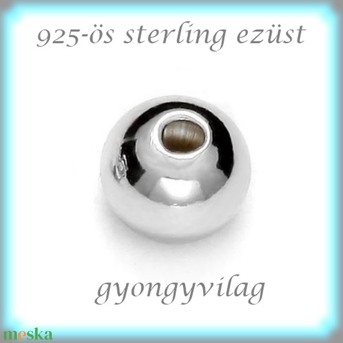 EKÖ 10-5 925-ös 5mm-es ezüst köztes / gyöngy / díszitőelem 2db/csomag - kellékek & szerszámok - gyöngyfűzés kellékek - fém köztesek - Meska.hu EKÖ 10-5 925-ös 5mm-es ezüst köztes / gyöngy / díszitőelem 2db/csomag - kellékek & szerszámok - gyöngyfűzés kellékek - fém köztesek - Meska.hu