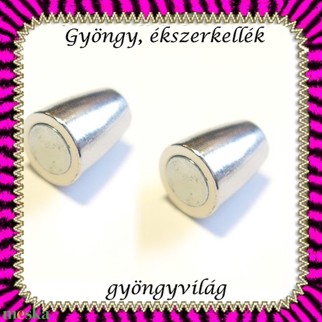 Ékszerkellék: lánckapocs BLK-1S-10 mágnes kapocs 2 db/csomag - kellékek & szerszámok - gyöngyfűzés kellékek - egyéb alkatrész - Meska.hu Ékszerkellék: lánckapocs BLK-1S-10 mágnes kapocs 2 db/csomag - kellékek & szerszámok - gyöngyfűzés kellékek - egyéb alkatrész - Meska.hu