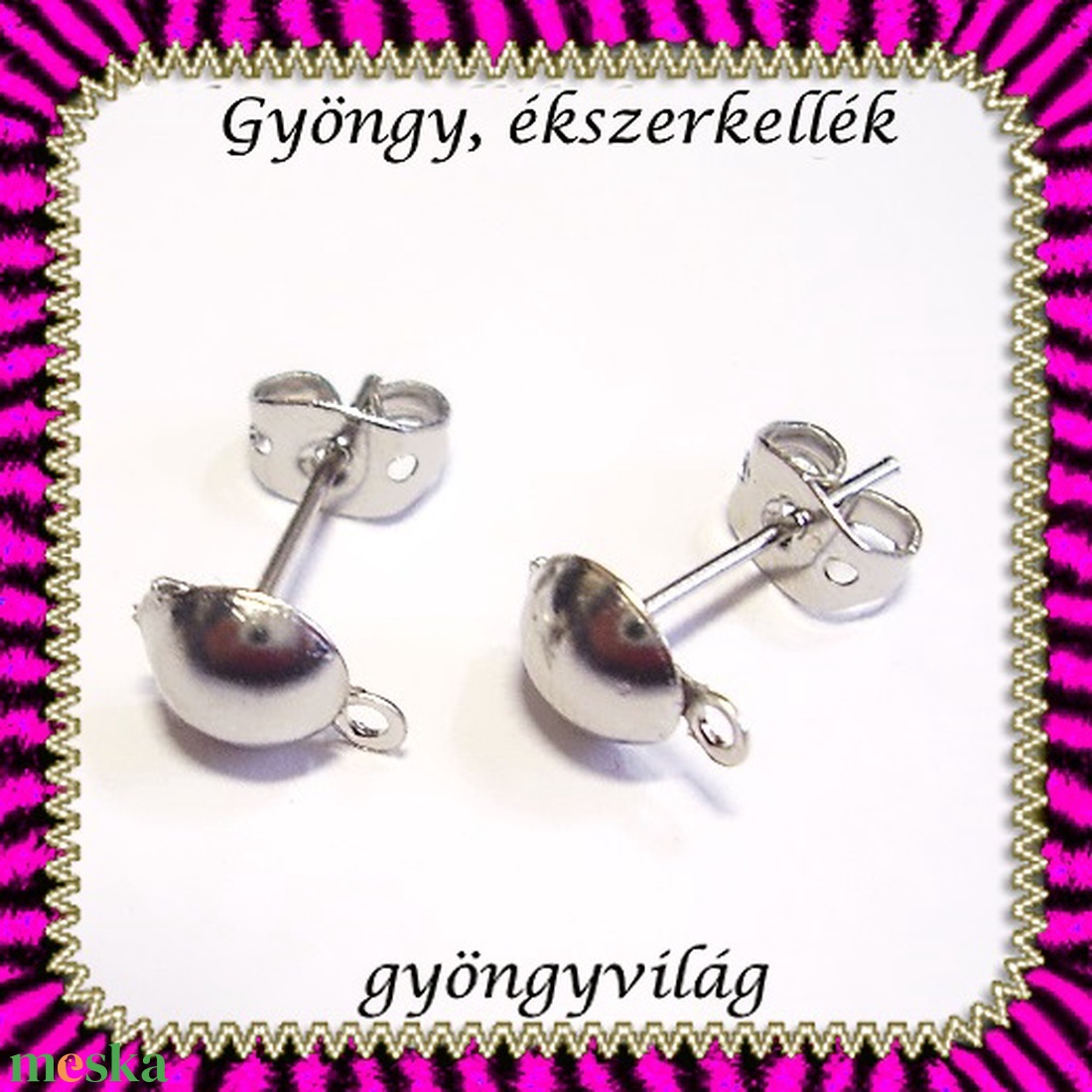 Bedugós fülbevaló alap 5 pár BFK-B05 E - gyöngy, ékszerkellék - egyéb alkatrész - Meska.hu Bedugós fülbevaló alap 5 pár BFK-B05 E - gyöngy, ékszerkellék - egyéb alkatrész - Meska.hu