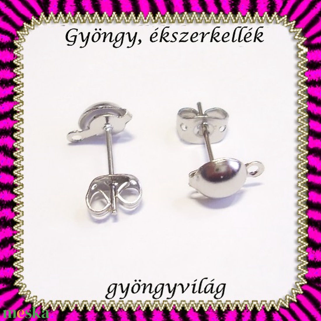 Bedugós fülbevaló alap 5 pár BFK-B05 E - gyöngy, ékszerkellék - egyéb alkatrész - Meska.hu Bedugós fülbevaló alap 5 pár BFK-B05 E - gyöngy, ékszerkellék - egyéb alkatrész - Meska.hu