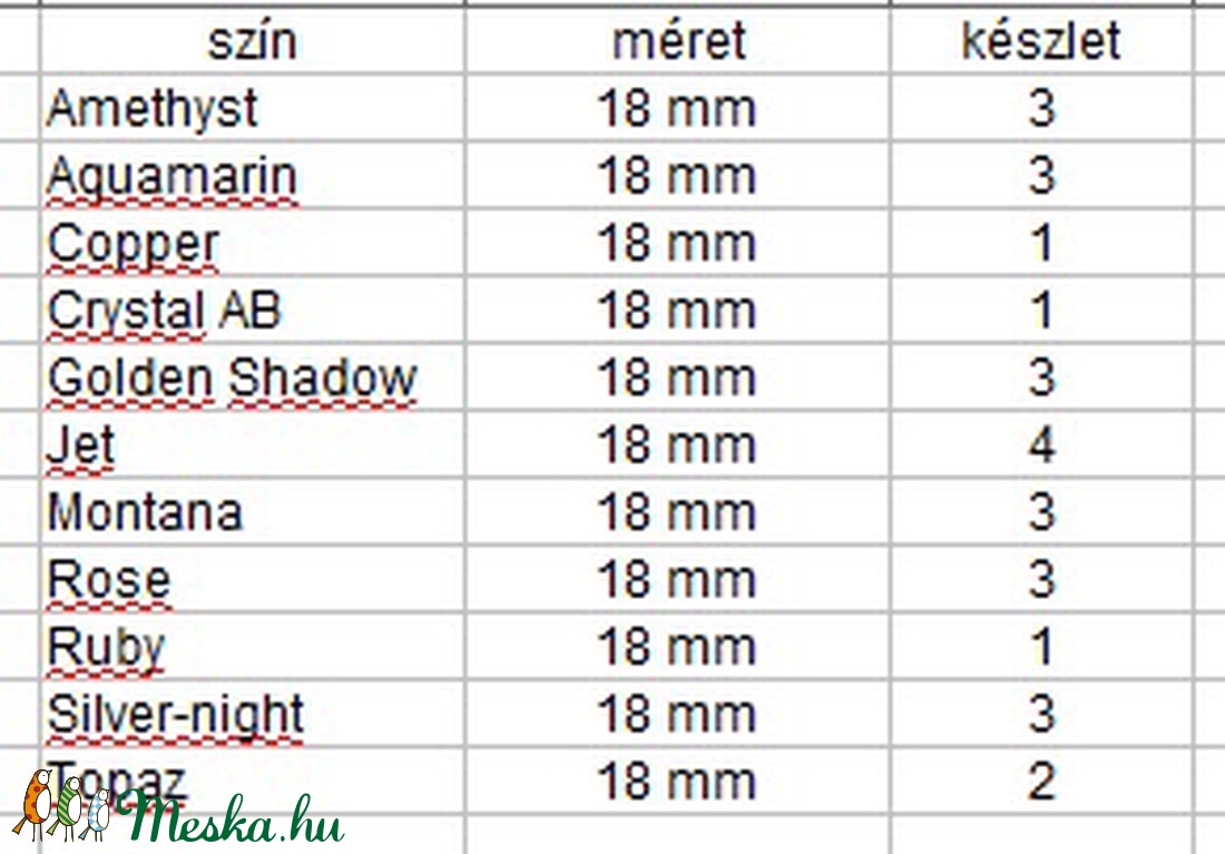 Eredeti swarovski DE-ART 18mm-es több színben - kellékek & szerszámok - gyöngyfűzés kellékek - swarovski kristályok - Meska.hu Eredeti swarovski DE-ART 18mm-es több színben - kellékek & szerszámok - gyöngyfűzés kellékek - swarovski kristályok - Meska.hu