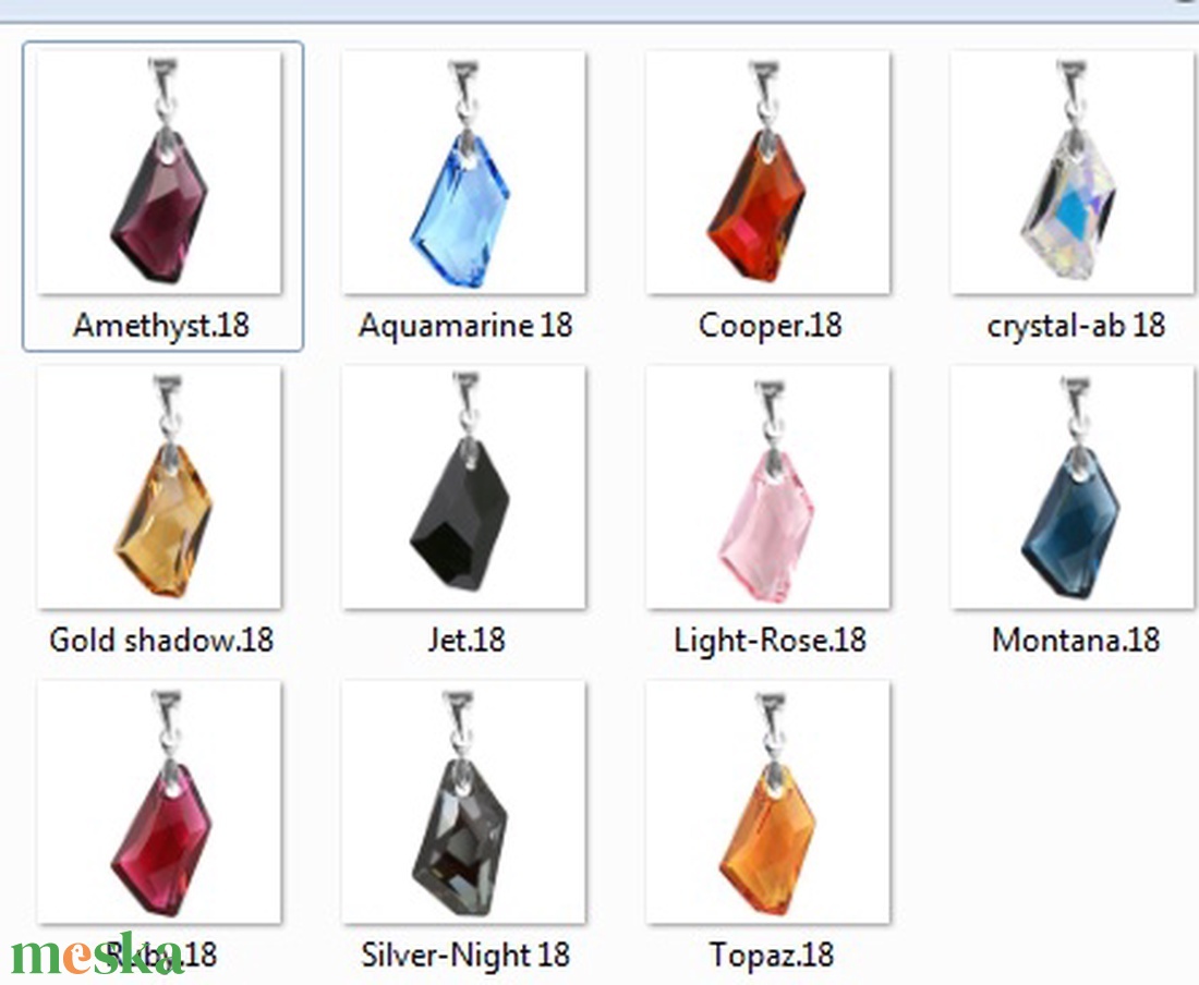Swarovski kristály medál -18mm-es DE-ART több színben - ékszer - nyaklánc - medál - Meska.hu Swarovski kristály medál -18mm-es DE-ART több színben - ékszer - nyaklánc - medál - Meska.hu