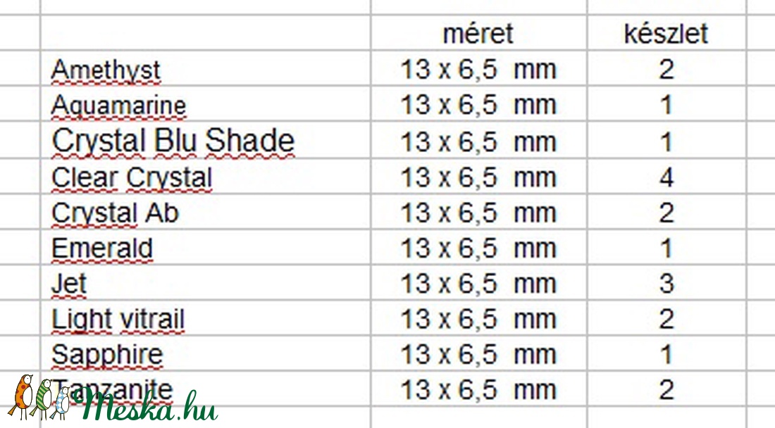 swarovski csepp 13mm-es több színben - gyöngy, ékszerkellék - swarovski kristályok - Meska.hu swarovski csepp 13mm-es több színben - gyöngy, ékszerkellék - swarovski kristályok - Meska.hu