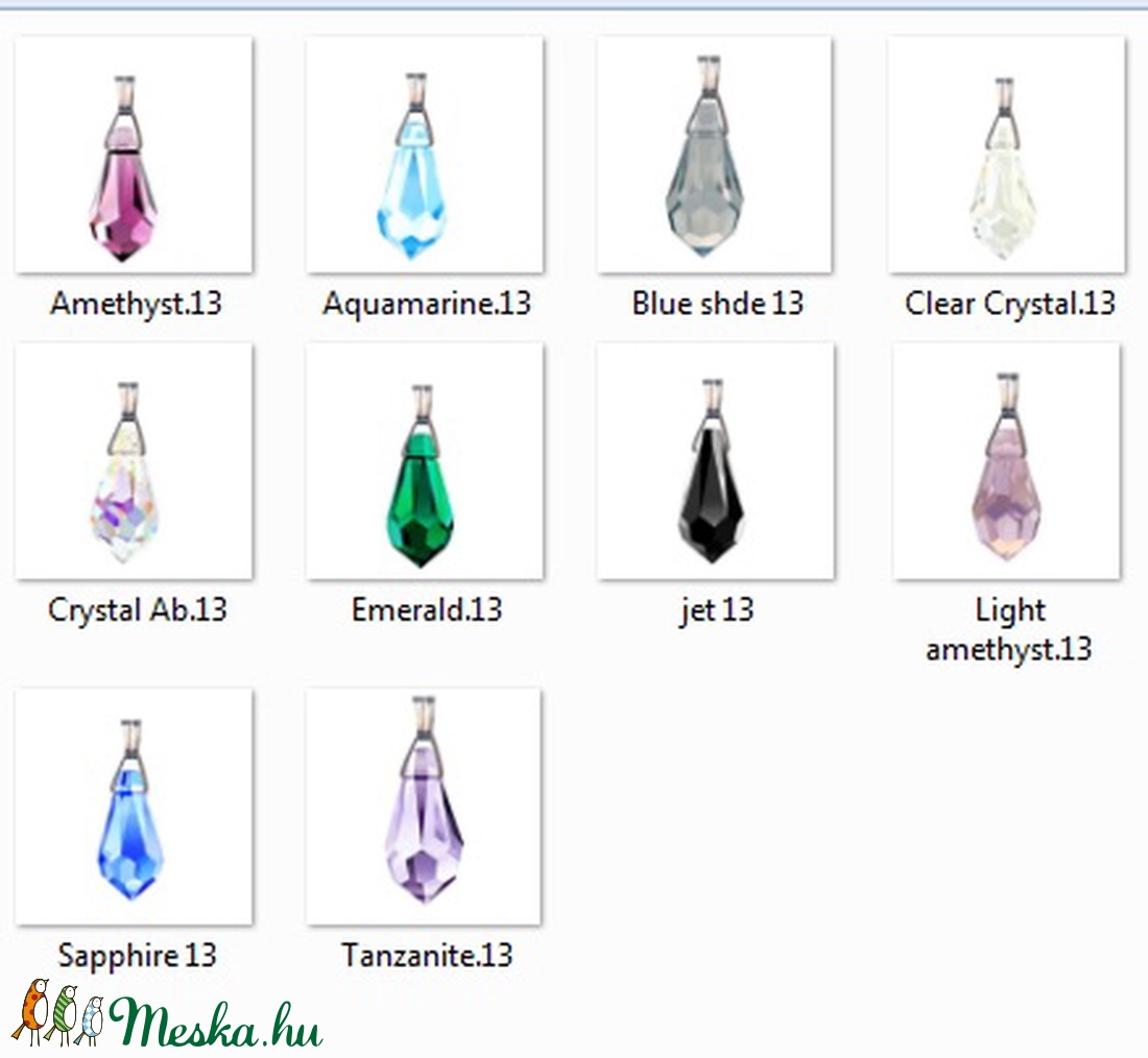 Ékszerek-medálok: Swarovski csepp medál, ezüstözött kapoccsal SSZEB-SW6000-M13 - ékszer - nyaklánc - medál - Meska.hu Ékszerek-medálok: Swarovski csepp medál, ezüstözött kapoccsal SSZEB-SW6000-M13 - ékszer - nyaklánc - medál - Meska.hu