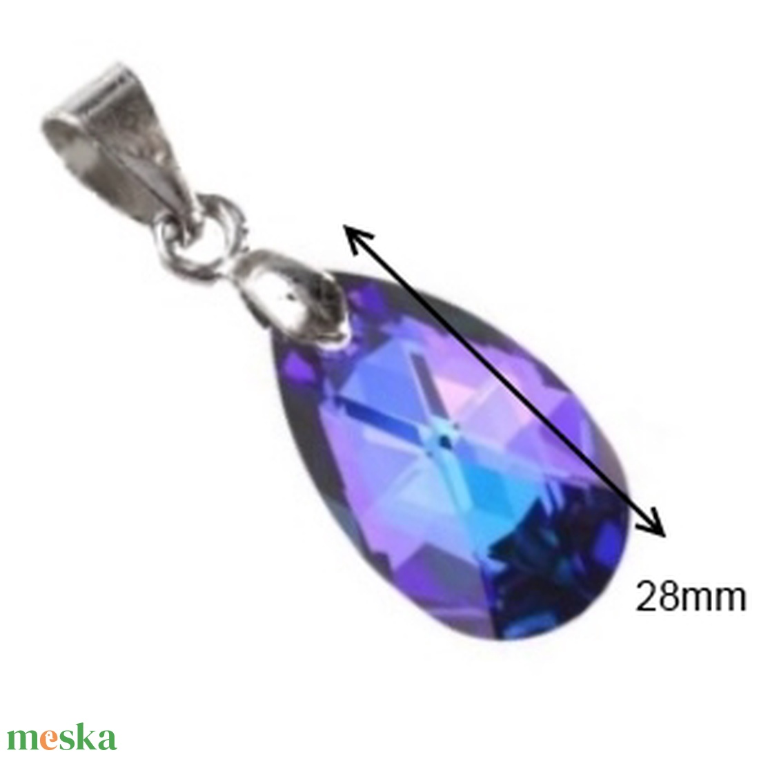 Swarovski kristály medál -28mm-es csepp több színben - ékszer - nyaklánc - medál - Meska.hu Swarovski kristály medál -28mm-es csepp több színben - ékszer - nyaklánc - medál - Meska.hu