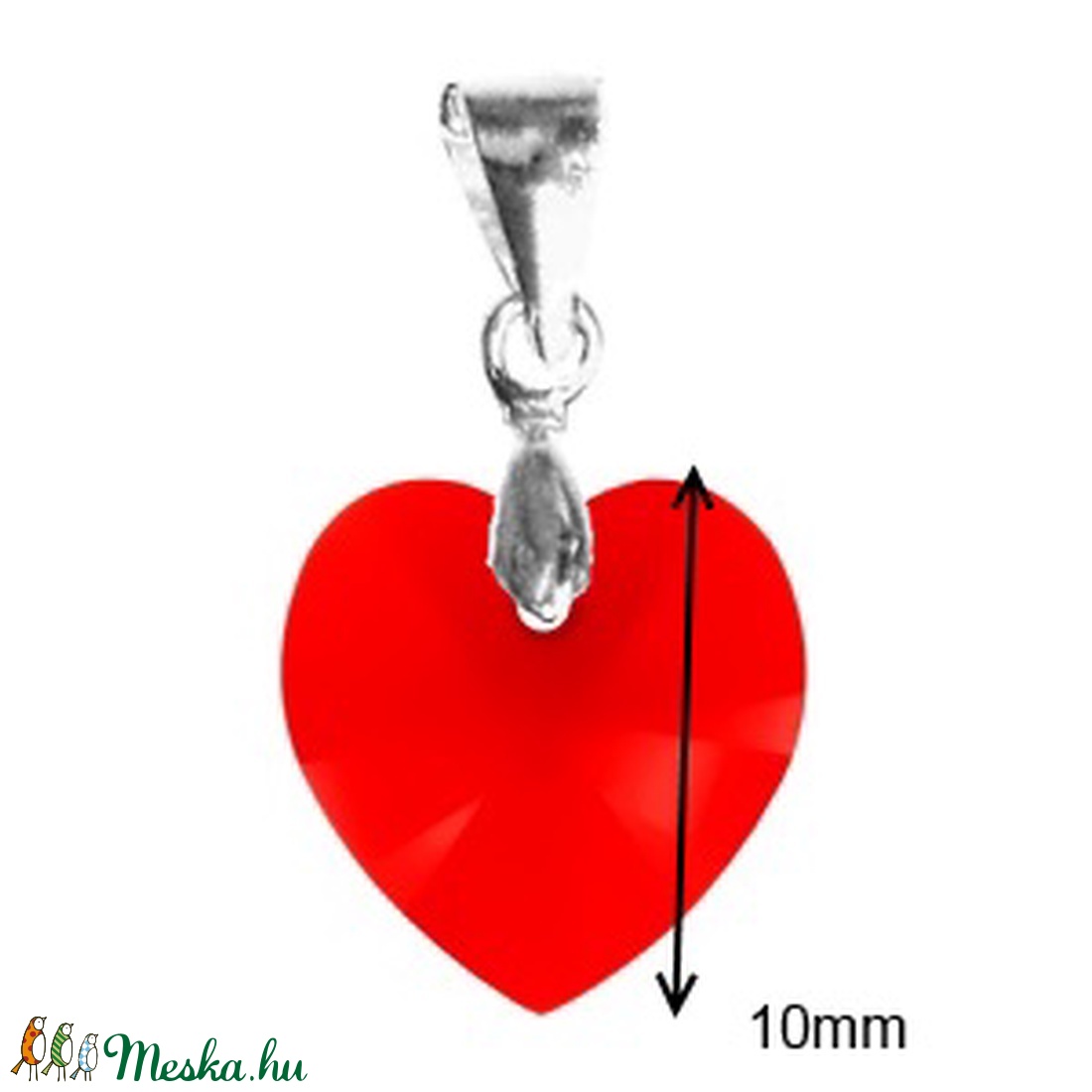 Ékszerek-medálok: Swarovski kristály medál -10mm-es szív több színben - ékszer - nyaklánc - medál - Meska.hu Ékszerek-medálok: Swarovski kristály medál -10mm-es szív több színben - ékszer - nyaklánc - medál - Meska.hu
