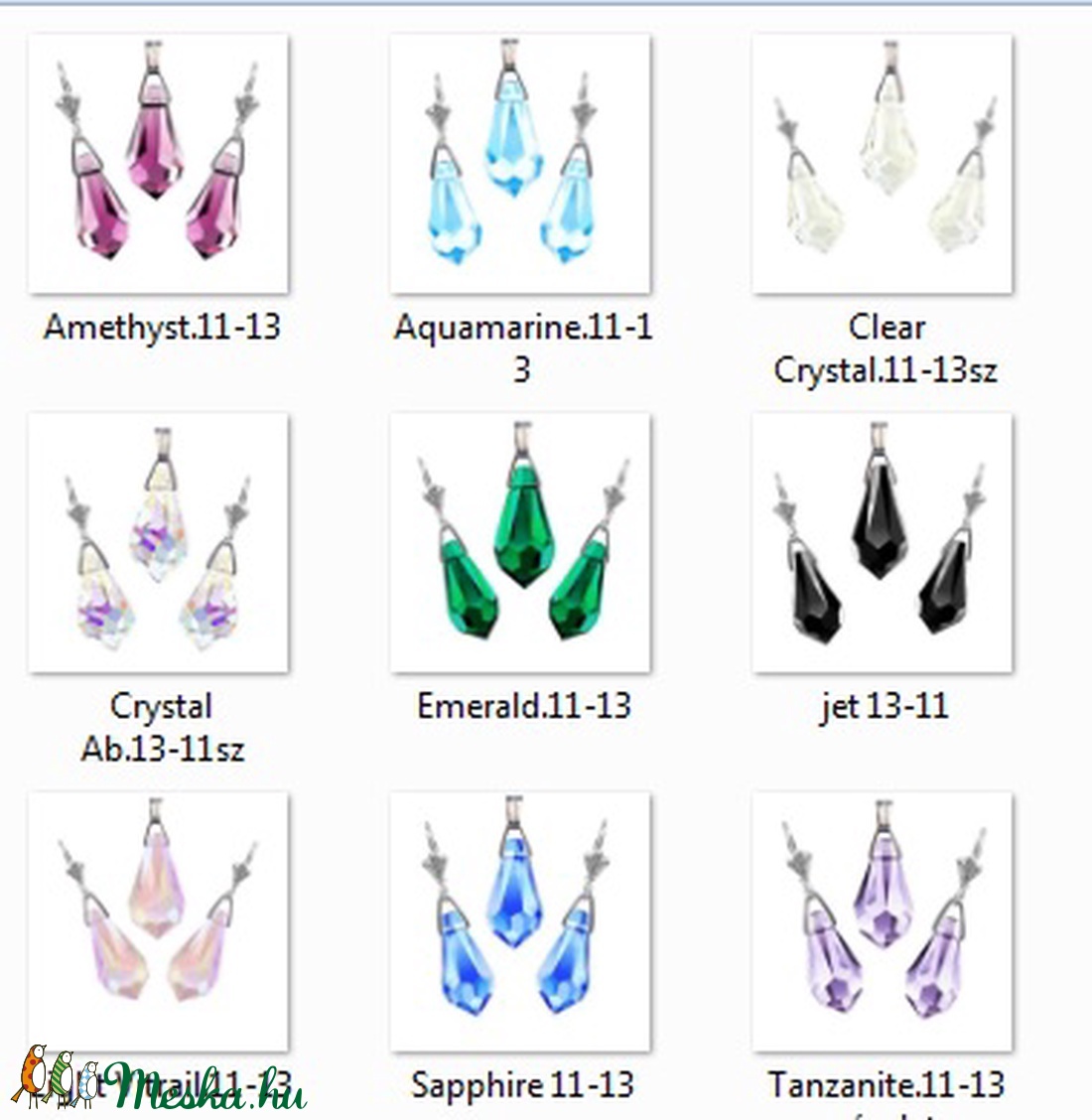 Ékszerek-szettek: Swarovski csepp fülbevaló-medál, ezüstözött kapoccsal SSZEB-SW6000-SZ11-13 - ékszer - ékszerszett - Meska.hu Ékszerek-szettek: Swarovski csepp fülbevaló-medál, ezüstözött kapoccsal SSZEB-SW6000-SZ11-13 - ékszer - ékszerszett - Meska.hu