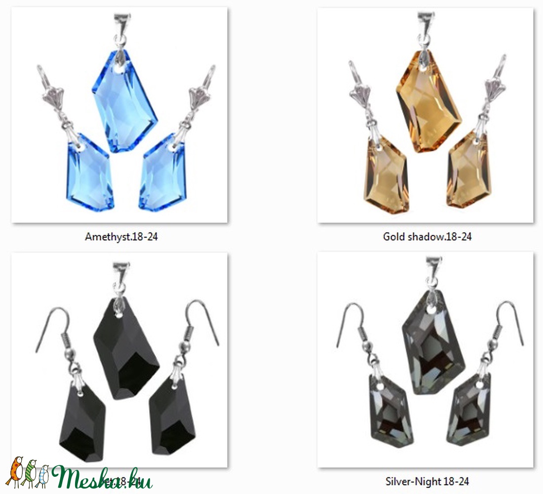 Swarovski kristály 18-24 mm-es de-art szett több színben - ékszer - ékszerszett - Meska.hu Swarovski kristály 18-24 mm-es de-art szett több színben - ékszer - ékszerszett - Meska.hu