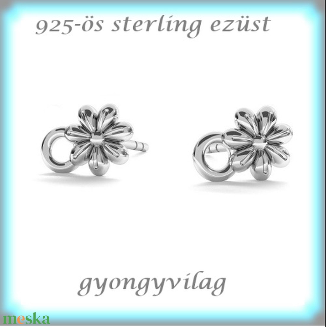 925-ös sterling ezüst ékszerkellék: fülbevaló kapocs, bedugós EFK B 37 - kellékek & szerszámok - ékszerkellék - fülbevaló kapocs - Meska.hu 925-ös sterling ezüst ékszerkellék: fülbevaló kapocs, bedugós EFK B 37 - kellékek & szerszámok - ékszerkellék - fülbevaló kapocs - Meska.hu