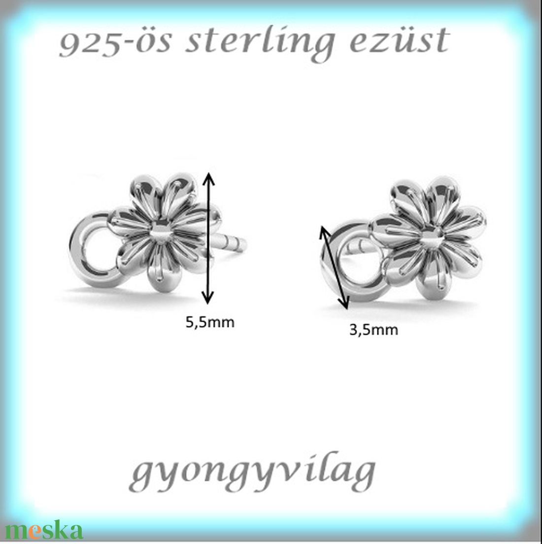 925-ös sterling ezüst ékszerkellék: fülbevaló kapocs, bedugós EFK B 37 - kellékek & szerszámok - ékszerkellék - fülbevaló kapocs - Meska.hu 925-ös sterling ezüst ékszerkellék: fülbevaló kapocs, bedugós EFK B 37 - kellékek & szerszámok - ékszerkellék - fülbevaló kapocs - Meska.hu