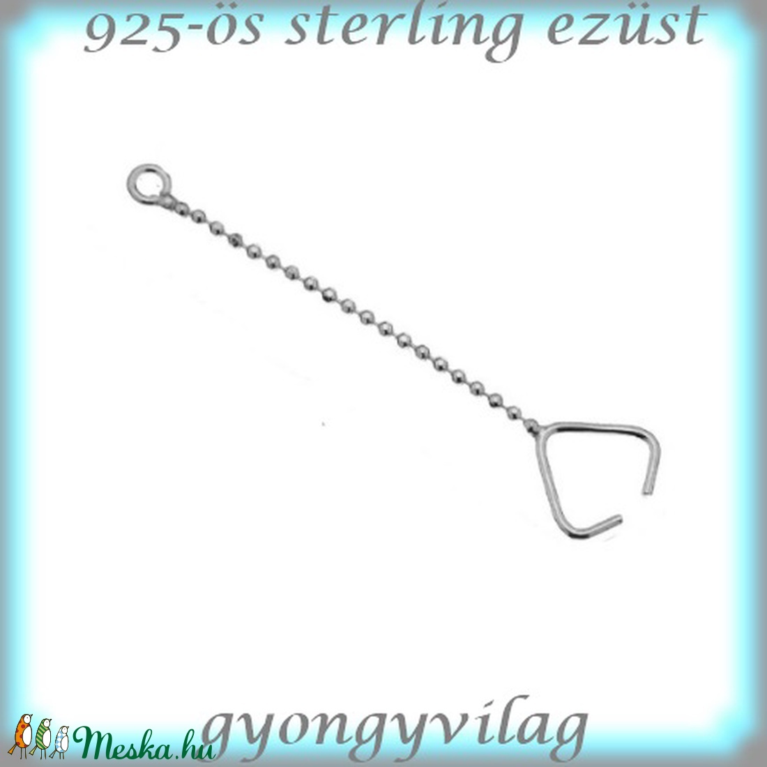 925-ös finomságú sterling ezüst kandeláber/ továbbépíthető köztes /tartó elem EKA 55 - gyöngy, ékszerkellék - egyéb alkatrész - Meska.hu 925-ös finomságú sterling ezüst kandeláber/ továbbépíthető köztes /tartó elem EKA 55 - gyöngy, ékszerkellék - egyéb alkatrész - Meska.hu