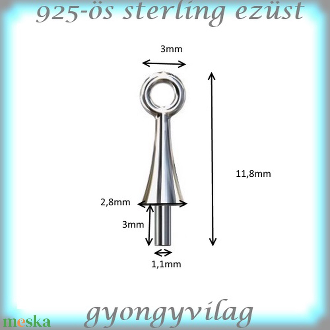 925-ös sterling ezüst ékszerkellék: medáltartó, medálkapocs EMK 64-2,6 - kellékek & szerszámok - ékszerkellék - medáltartó, medálkapocs - Meska.hu 925-ös sterling ezüst ékszerkellék: medáltartó, medálkapocs EMK 64-2,6 - kellékek & szerszámok - ékszerkellék - medáltartó, medálkapocs - Meska.hu