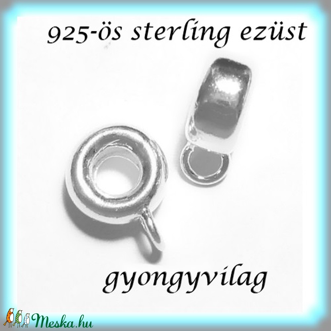 925-ös ezüst medáltartó EMT 33 - kellékek & szerszámok - gyöngyfűzés kellékek - egyéb alkatrész - Meska.hu 925-ös ezüst medáltartó EMT 33 - kellékek & szerszámok - gyöngyfűzés kellékek - egyéb alkatrész - Meska.hu