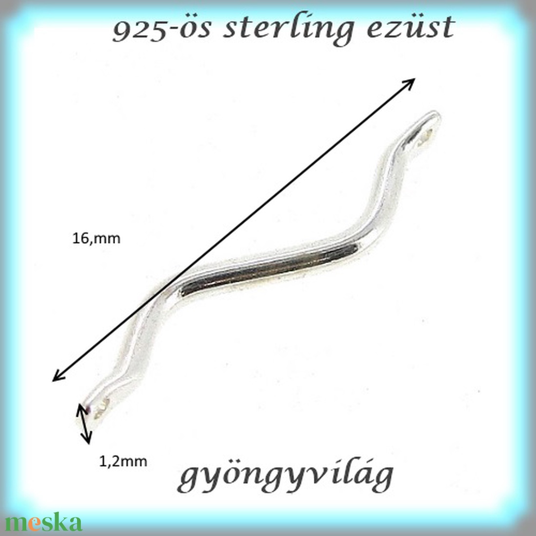 925-ös finomságú sterling ezüst kandeláber/ továbbépíthető köztes /tartó elem EKA 56 - gyöngy, ékszerkellék - egyéb alkatrész - Meska.hu 925-ös finomságú sterling ezüst kandeláber/ továbbépíthető köztes /tartó elem EKA 56 - gyöngy, ékszerkellék - egyéb alkatrész - Meska.hu