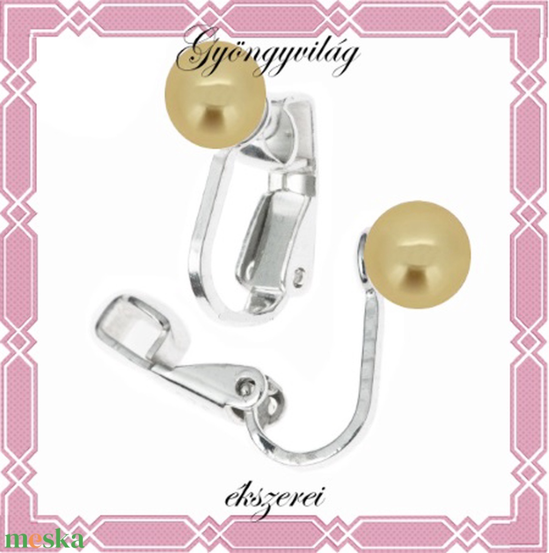 925-ös sterling ezüst klipsz Swarovski félig fúrt gömb 8mm több színben SFE-SW03-3-8 - ékszer - fülbevaló - lógó fülbevaló - Meska.hu 925-ös sterling ezüst klipsz Swarovski félig fúrt gömb 8mm több színben SFE-SW03-3-8 - ékszer - fülbevaló - lógó fülbevaló - Meska.hu