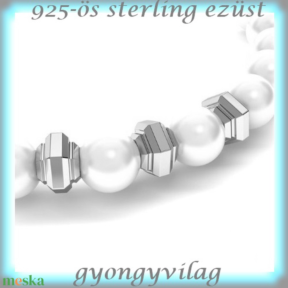 925-ös ezüst köztes / gyöngy / dísz EKÖ 84 - gyöngy, ékszerkellék - fém köztesek - Meska.hu 925-ös ezüst köztes / gyöngy / dísz EKÖ 84 - gyöngy, ékszerkellék - fém köztesek - Meska.hu