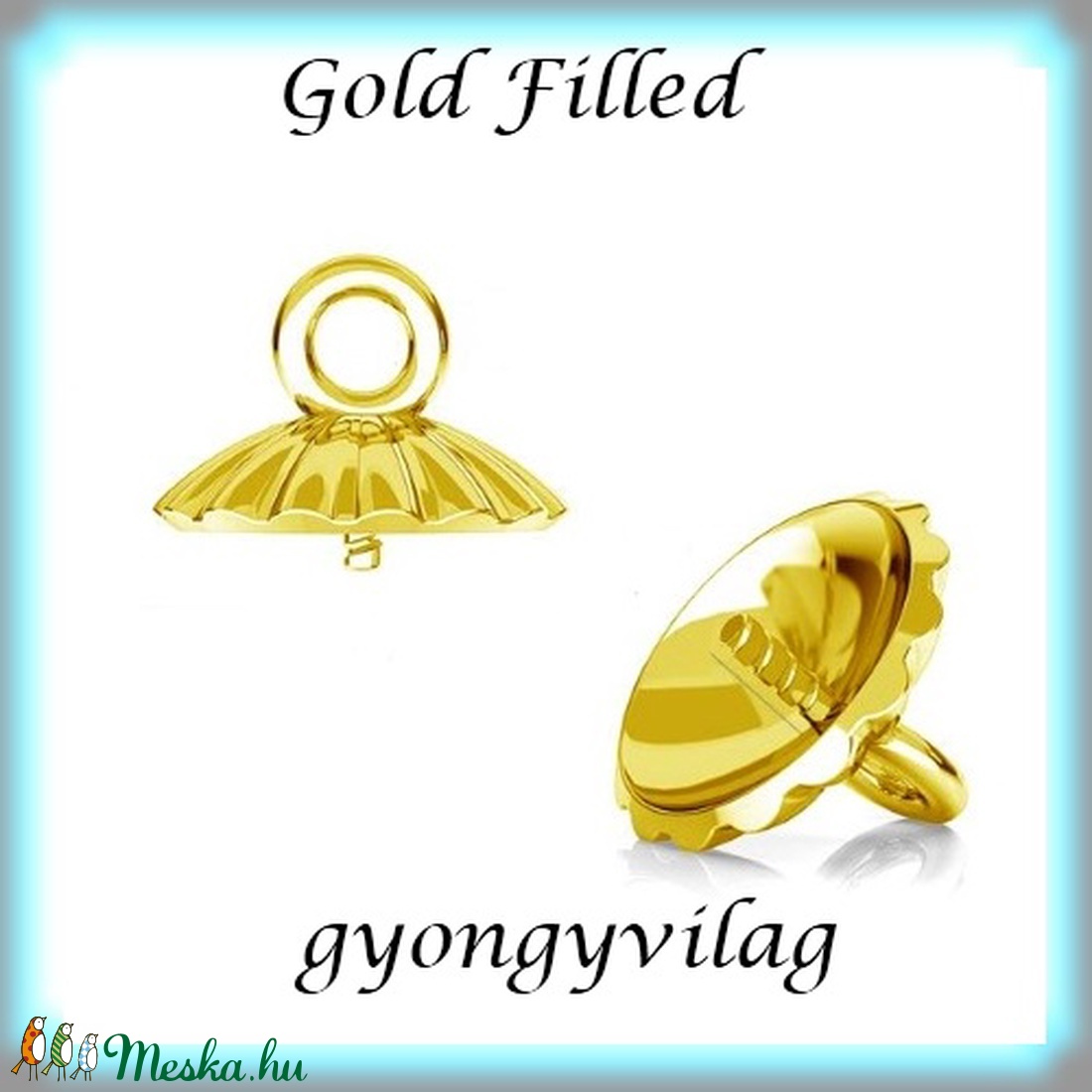 Gold Filled medálkapocs EMK 67 G - kellékek & szerszámok - ékszerkellék - medáltartó, medálkapocs - Meska.hu Gold Filled medálkapocs EMK 67 G - kellékek & szerszámok - ékszerkellék - medáltartó, medálkapocs - Meska.hu