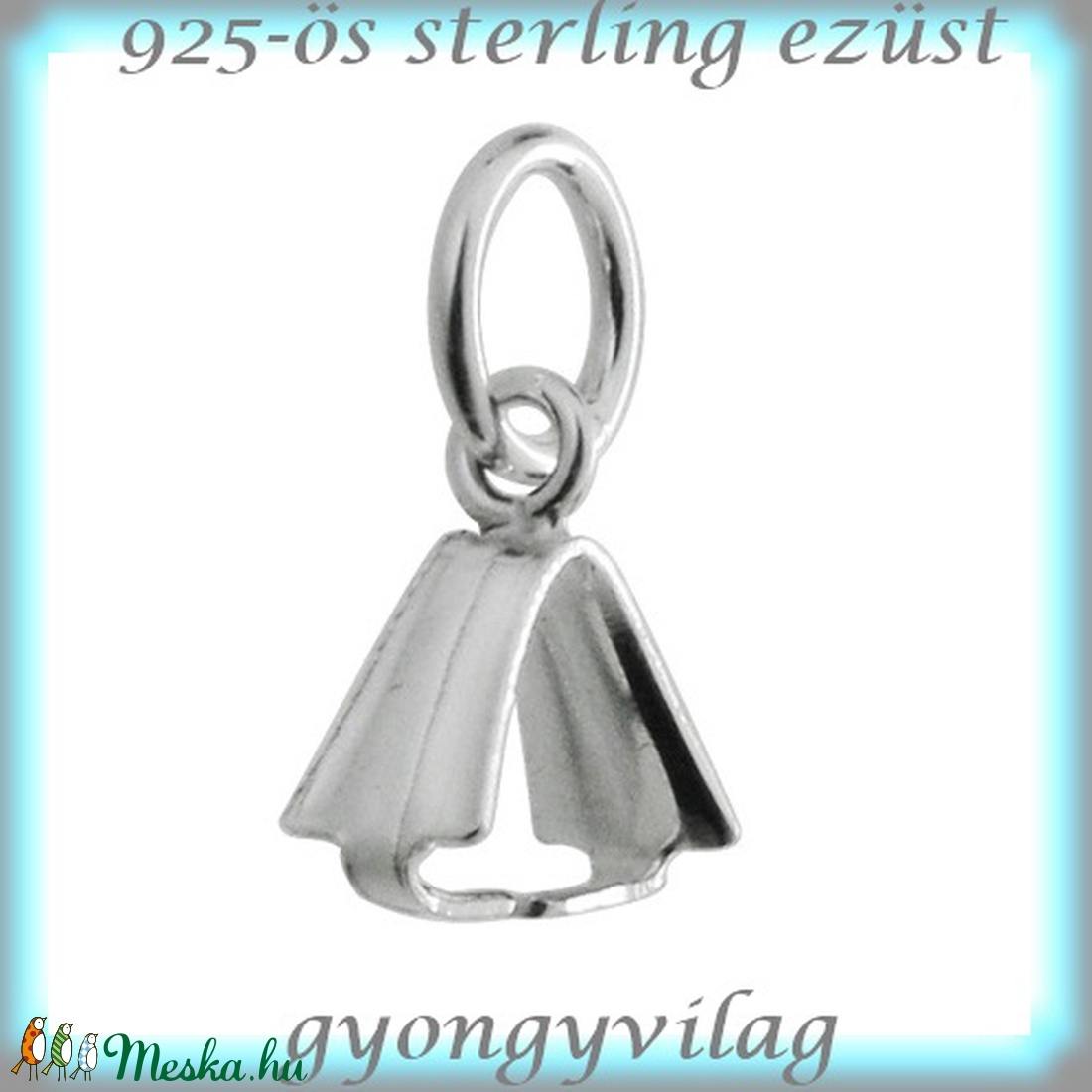 925-ös ezüst medálkapocs EMK 06 - kellékek & szerszámok - ékszerkellék - medáltartó, medálkapocs - Meska.hu 925-ös ezüst medálkapocs EMK 06 - kellékek & szerszámok - ékszerkellék - medáltartó, medálkapocs - Meska.hu