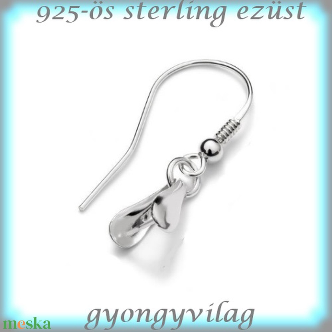 925-ös sterling ezüst ékszerkellék: fülbevaló kapocs, akasztós EFK A 71 - kellékek & szerszámok - ékszerkellék - fülbevaló kapocs - Meska.hu 925-ös sterling ezüst ékszerkellék: fülbevaló kapocs, akasztós EFK A 71 - kellékek & szerszámok - ékszerkellék - fülbevaló kapocs - Meska.hu
