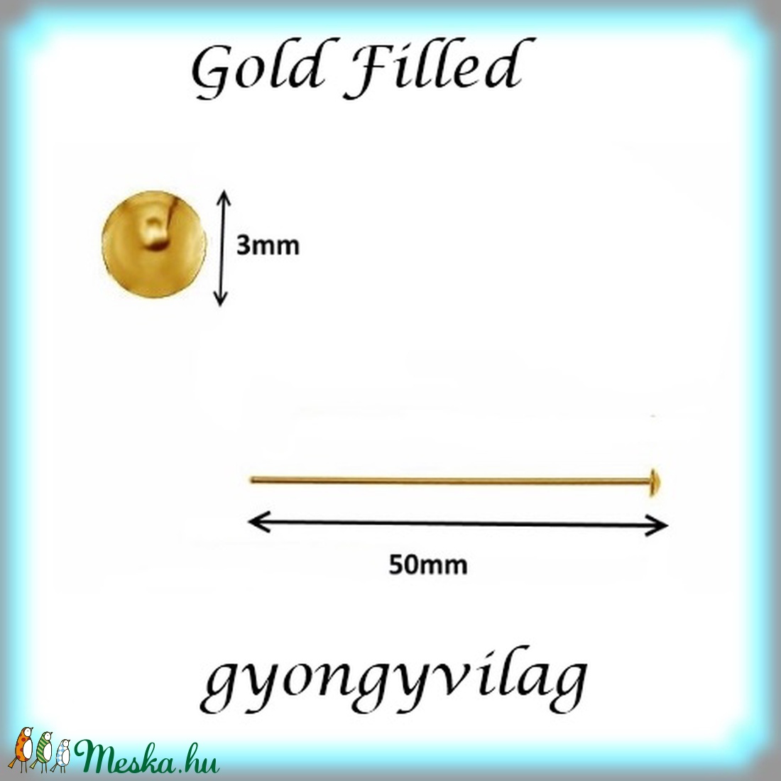 Gold Filled szerelőpálca szög végű 50 x 0,8mm-es - kellékek & szerszámok - gyöngyfűzés kellékek - szerelőpálca - Meska.hu Gold Filled szerelőpálca szög végű 50 x 0,8mm-es - kellékek & szerszámok - gyöngyfűzés kellékek - szerelőpálca - Meska.hu