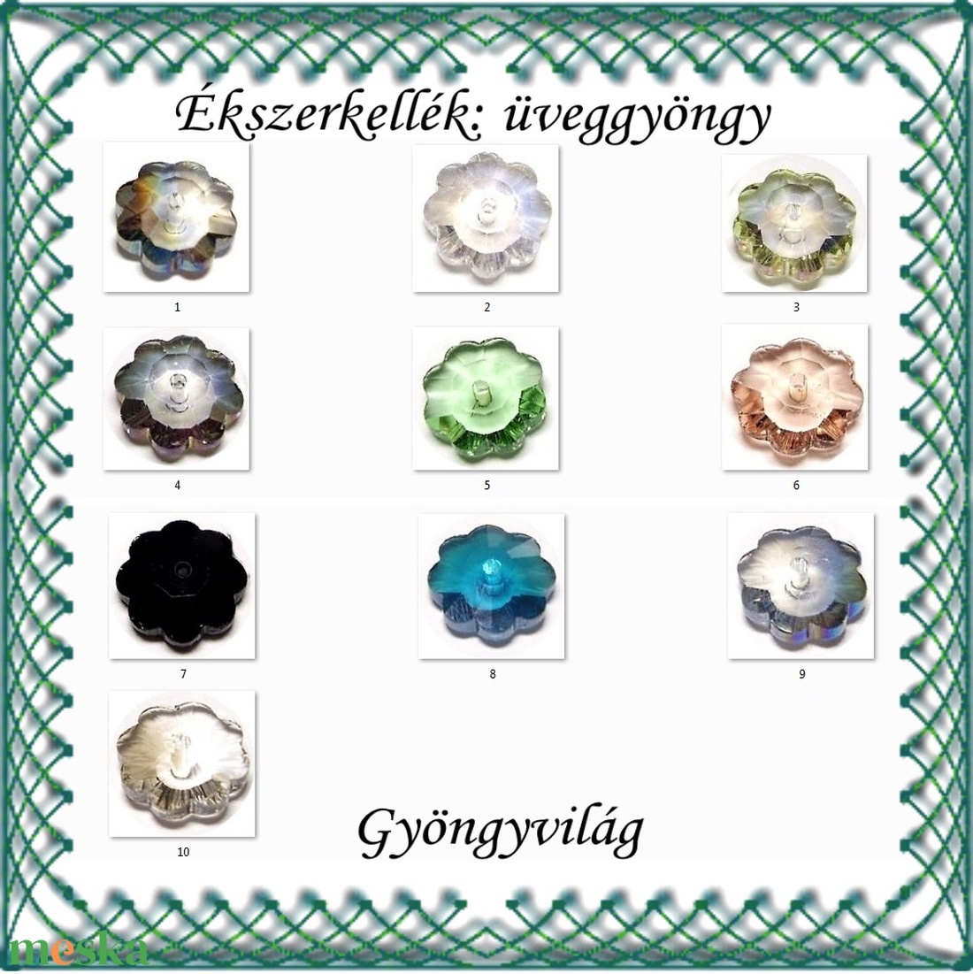 Üveggyöngy- margaréta 10mm több színben - kellékek & szerszámok - gyöngyfűzés kellékek - kásagyöngy - Meska.hu Üveggyöngy- margaréta 10mm több színben - kellékek & szerszámok - gyöngyfűzés kellékek - kásagyöngy - Meska.hu
