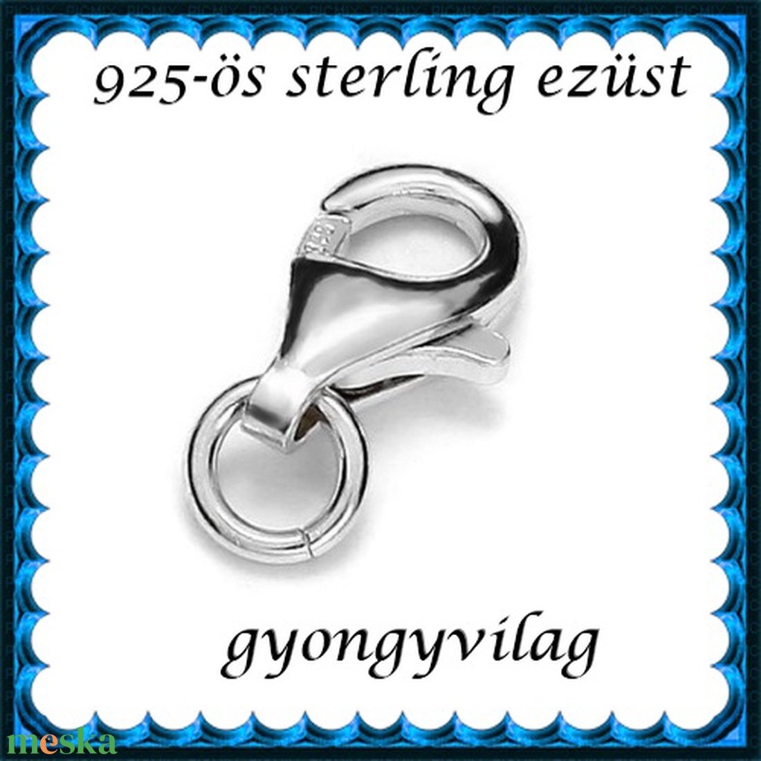925-ös sterling ezüst ékszerkellék: lánckalocs ELK 1S 19-11 - kellékek & szerszámok - ékszerkellék - nyaklánc kapocs - Meska.hu 925-ös sterling ezüst ékszerkellék: lánckalocs ELK 1S 19-11 - kellékek & szerszámok - ékszerkellék - nyaklánc kapocs - Meska.hu