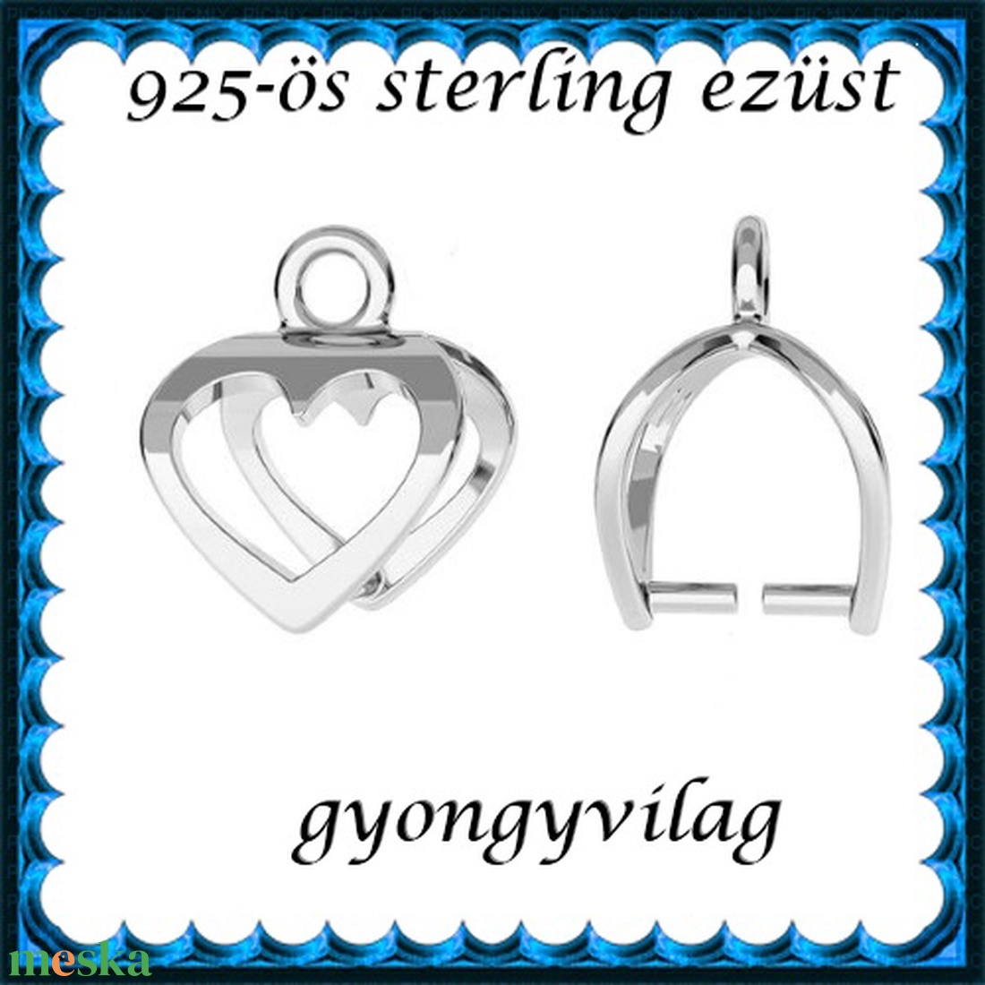 925-ös sterling ezüst ékszerkellék: medáltartó, medálkapocs EMK 71 - kellékek & szerszámok - ékszerkellék - medáltartó, medálkapocs - Meska.hu 925-ös sterling ezüst ékszerkellék: medáltartó, medálkapocs EMK 71 - kellékek & szerszámok - ékszerkellék - medáltartó, medálkapocs - Meska.hu