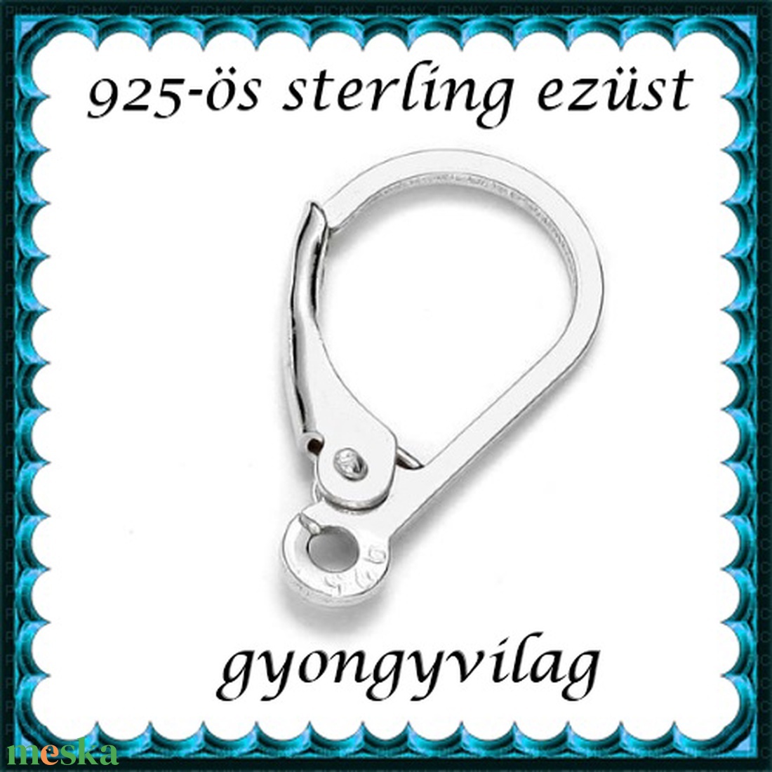 925-ös sterling ezüst ékszerkellék: fülbevalóalap biztonsági kapoccsal EFK K 23 - gyöngy, ékszerkellék - egyéb alkatrész - Meska.hu 925-ös sterling ezüst ékszerkellék: fülbevalóalap biztonsági kapoccsal EFK K 23 - gyöngy, ékszerkellék - egyéb alkatrész - Meska.hu