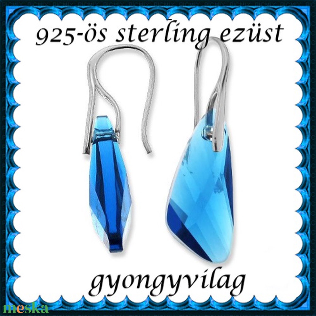 925-ös sterling ezüst ékszerkellék: fülbevaló kapocs, akasztós EFK A 56 - kellékek & szerszámok - ékszerkellék - fülbevaló kapocs - Meska.hu 925-ös sterling ezüst ékszerkellék: fülbevaló kapocs, akasztós EFK A 56 - kellékek & szerszámok - ékszerkellék - fülbevaló kapocs - Meska.hu