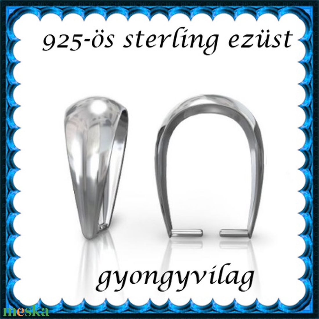 925-ös sterling ezüst ékszerkellék: medáltartó, medálkapocs EMK 77-9 - kellékek & szerszámok - gyöngyfűzés kellékek - egyéb alkatrész - Meska.hu 925-ös sterling ezüst ékszerkellék: medáltartó, medálkapocs EMK 77-9 - kellékek & szerszámok - gyöngyfűzés kellékek - egyéb alkatrész - Meska.hu