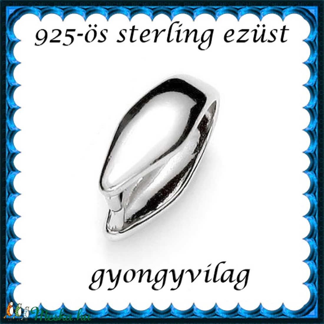 925-ös sterling ezüst ékszerkellék: medáltartó, medálkapocs EMK 81 - kellékek & szerszámok - ékszerkellék - medáltartó, medálkapocs - Meska.hu 925-ös sterling ezüst ékszerkellék: medáltartó, medálkapocs EMK 81 - kellékek & szerszámok - ékszerkellék - medáltartó, medálkapocs - Meska.hu