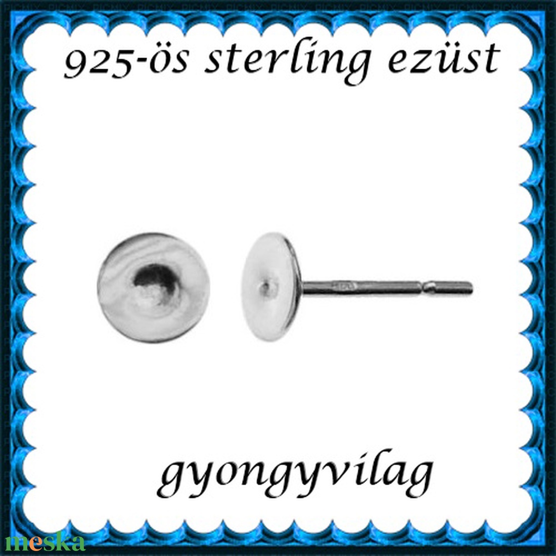 925-ös sterling ezüst ékszerkellék: fülbevalóalap bedugós EFK B 38-4 - kellékek & szerszámok - gyöngyfűzés kellékek - egyéb alkatrész - Meska.hu 925-ös sterling ezüst ékszerkellék: fülbevalóalap bedugós EFK B 38-4 - kellékek & szerszámok - gyöngyfűzés kellékek - egyéb alkatrész - Meska.hu