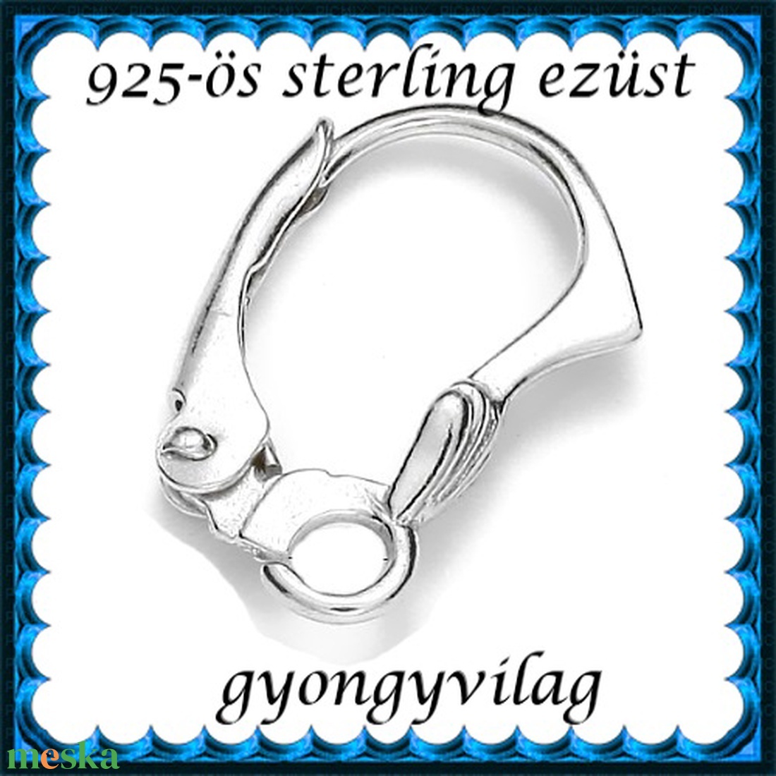 925-ös sterling ezüst ékszerkellék: fülbevalóalap biztonsági kapoccsal EFK K 21 - gyöngy, ékszerkellék - egyéb alkatrész - Meska.hu 925-ös sterling ezüst ékszerkellék: fülbevalóalap biztonsági kapoccsal EFK K 21 - gyöngy, ékszerkellék - egyéb alkatrész - Meska.hu