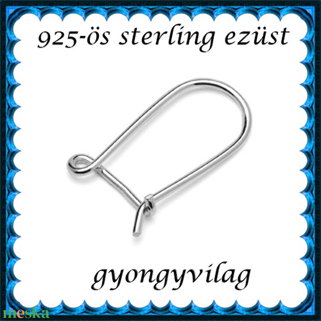 925-ös sterling ezüst ékszerkellék: fülbevalóalap biztonsági kapoccsal EFK K 32e - gyöngy, ékszerkellék - egyéb alkatrész - Meska.hu 925-ös sterling ezüst ékszerkellék: fülbevalóalap biztonsági kapoccsal EFK K 32e - gyöngy, ékszerkellék - egyéb alkatrész - Meska.hu