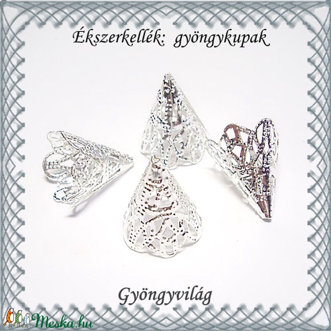Ékszerkellék: gyöngykupak BGYK 03 22mm-es 4db/csomag - kellékek & szerszámok - gyöngyfűzés kellékek - gyöngykupak - Meska.hu Ékszerkellék: gyöngykupak BGYK 03 22mm-es 4db/csomag - kellékek & szerszámok - gyöngyfűzés kellékek - gyöngykupak - Meska.hu