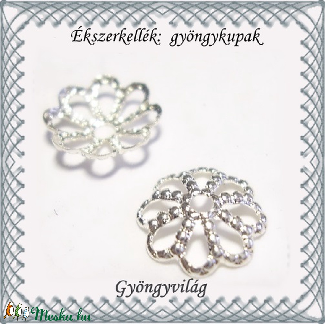 Ékszerkellék: gyöngykupak BGYK 14-5 30db/csomag - kellékek & szerszámok - gyöngyfűzés kellékek - gyöngykupak - Meska.hu Ékszerkellék: gyöngykupak BGYK 14-5 30db/csomag - kellékek & szerszámok - gyöngyfűzés kellékek - gyöngykupak - Meska.hu